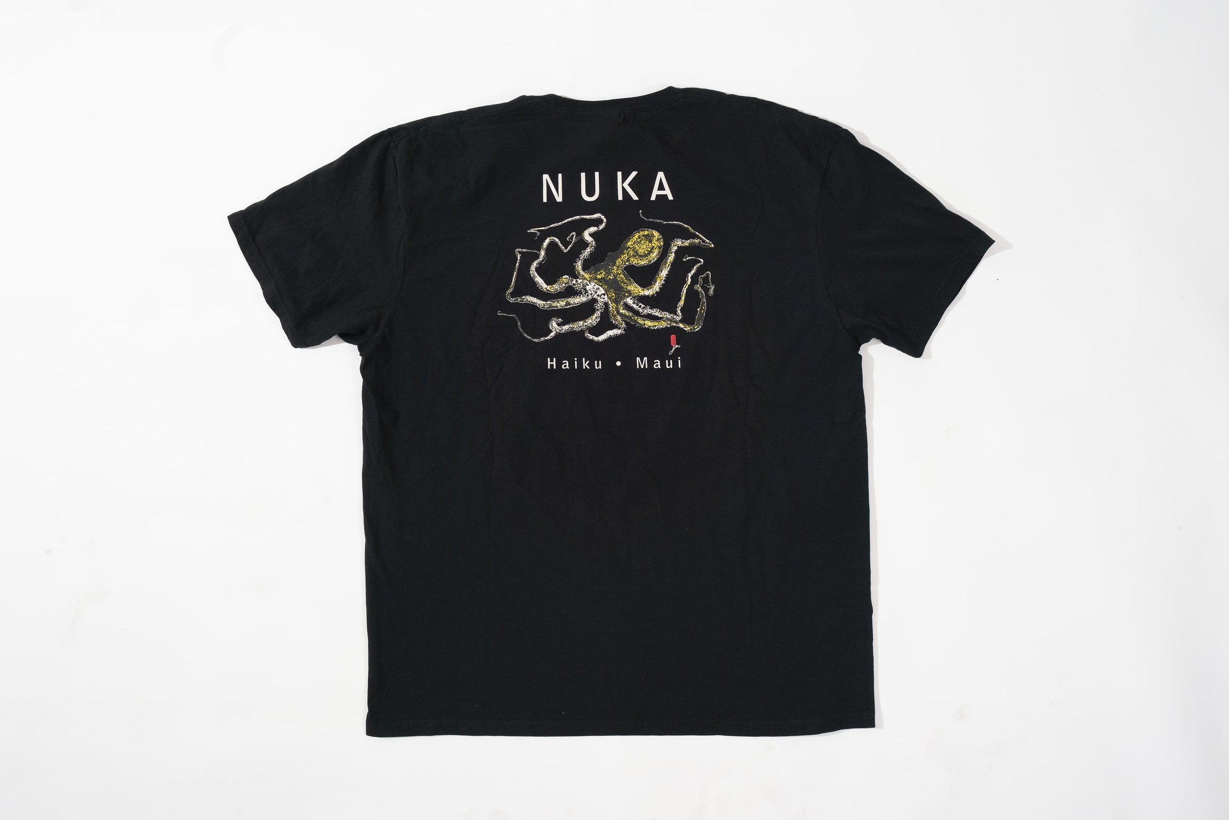 Black Octopus Nuka shirt, front